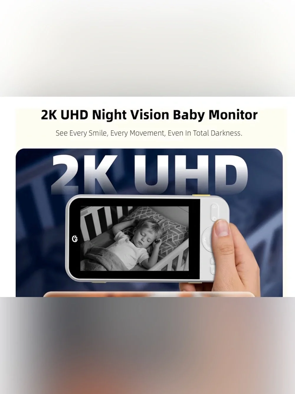 Ellie Pro Baby Monitor With Camera And Audio